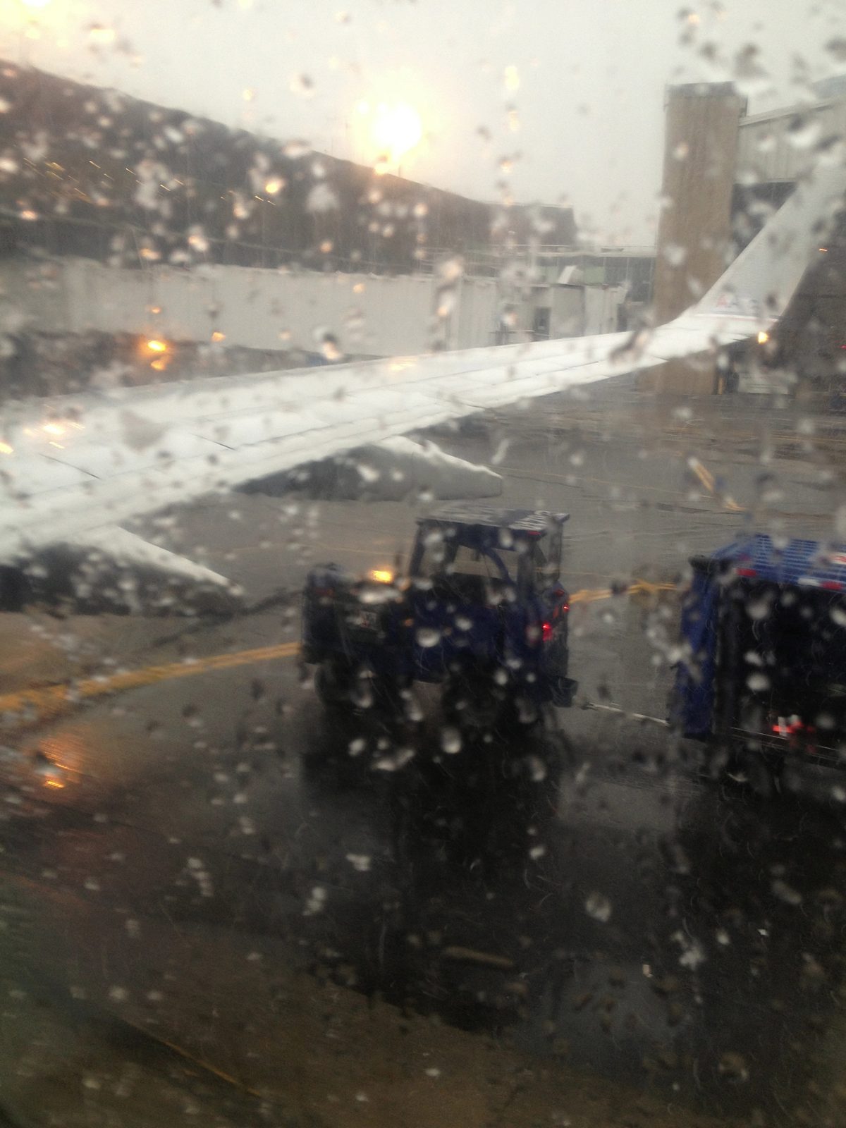 Anxious moments at LGA getting deiced for flight to Miami.  Later flights already cancelled.